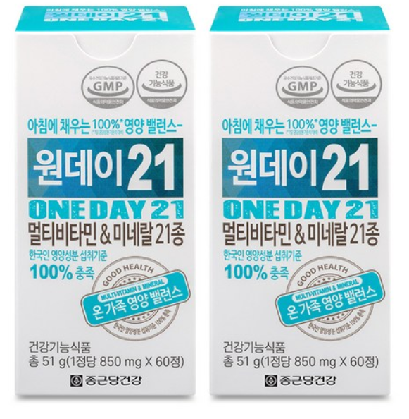 종근당건강 원데이21 멀티비타민