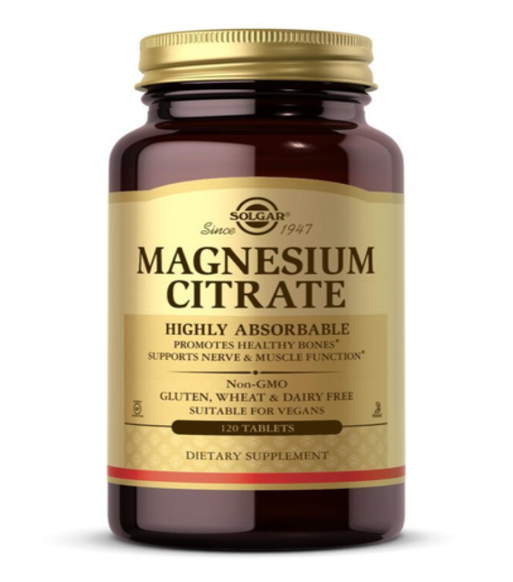 Solgar 구연산 마그네슘, 120정