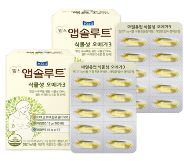 맘스앱솔루트 식물성 오메가3