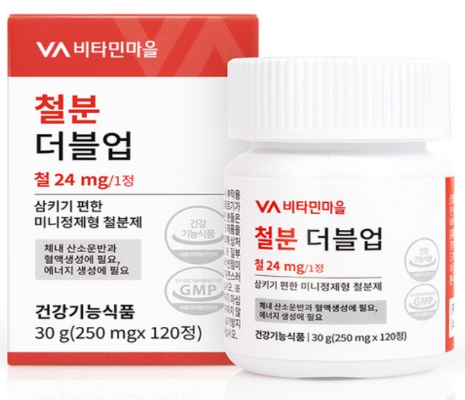 비타민마을 철분 더블업 미니 정제형 철분제