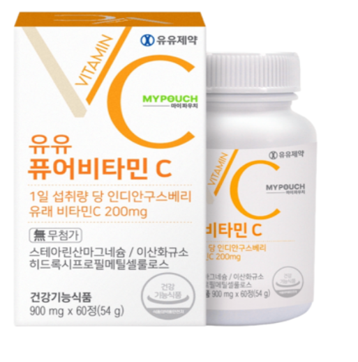 유유제약 NCI200 퓨어 비타민C 60캡슐